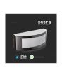 Applique da Muro E27 Max 15W IP44 Grigio Satinato - V-TAC