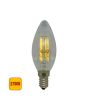 Lampadina LED E14 5W 650lm C37 2700K Filamento - Vetro Trasparente