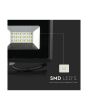 Faro LED SMD 10W Luce Naturale 4000K IP65 Nero 850lm - V-TAC