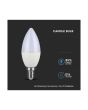 Lampadina LED E14 4,5W Candela 3000K 470lm 180° Chip Samsung - V-Tac
