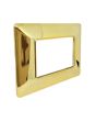 Placca 3 Posti Oro Lucido TOT-M8003-T3 Compatibile Matix