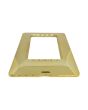Placca 3 Posti Oro Lucido TOT-M8003-T3 Compatibile Matix