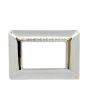 Placca 3 Posti Argento Cromato Compatibile Matix - Tot Electric