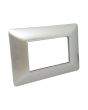 Placca 3 Posti Argento TOT-M8003-5 Compatibile Matix - Tot Electric