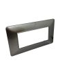 Placca 4 Posti Grigio Scuro Matix AM4804 Compatibile 504SA 8004-T-11