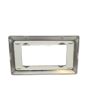 Placca 4 Posti Argento Cromato TOT-M8004-T4 Compatibile Matix
