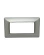 Placca 4 Posti Argento TOT-M8004-5 Compatibile Matix - Tot Electric
