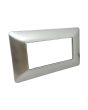 Placca 4 Posti Argento TOT-M8004-5 Compatibile Matix - Tot Electric