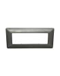 Placca 6 Posti Grigio Scuro Compatibile Matix - Tot Electric