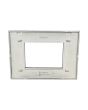 Placca 3 Posti Grigio Scuro Compatibile Living Light - Tot Electric