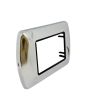 Placca Metallo 3 Posti Cromo Compatibile Living International