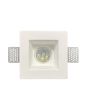 Portafaretto Incasso Quadrato Gesso GU10 12x12x5.5 Interno Squadrato
