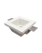 Portafaretto Incasso Quadrato Gesso GU10 12x12x5.5 Interno Squadrato