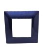 Placca 2 Posti Blu Navy Compatibile Vimar Plana - Tot Electric