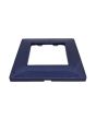 Placca 2 Posti Blu Navy Compatibile Vimar Plana - Tot Electric