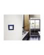 Placca 2 Posti Blu Navy Compatibile Vimar Plana - Tot Electric