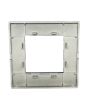 Placca 2 Posti Grigio Scuro Compatibile Vimar Plana - Tot Electric