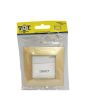 Placca 2 Posti Oro M-6002-12 Compatibile Vimar Plana - Tot Electric