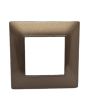 Placca 2 Posti Rame M-6002-14 Compatibile Vimar Plana - Tot Electric