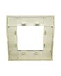 Placca 2 Posti Sabbia M-6002-11 Compatibile Vimar Plana - Tot Electric