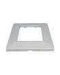 Placca 2 Posti Silver M-6002-9 Compatibile Vimar Plana - Tot Electric