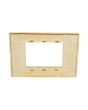Placca 3 Posti Arancio Compatibile Vimar Plana - Tot Electric