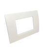 Placca 3 Posti Bianca Compatibile Living Light - Tot Electric