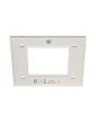 Placca 3 Posti Bianca Compatibile Living Light - Tot Electric