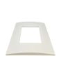 Placca 3 Posti Bianca Compatibile Living Light - Tot Electric