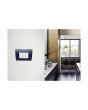 Placca 3 Posti Blu Navy Compatibile Living Light - Tot Electric