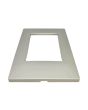 Placca 3 Posti Grigio Chiaro Compatibile Vimar Plana - Tot Electric
