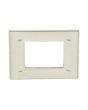 Placca 3 Posti Grigio Chiaro Compatibile Living Light - Tot Electric