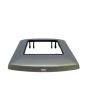 Placca Metallo 3 Posti Grigio Chiaro Compatibile Living International