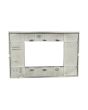 Placca 3 Posti Grigio Scuro Compatibile Vimar Plana - Tot Electric