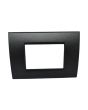 Placca 3 Posti Nera TOT-M-8003-T-2 per BTicino Matix Compatibile