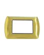 Placca 3 Posti Oro Lucido TOT-8803-T-3 per Living International