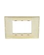 Placca 3 Posti Oro M-6003-12 Compatibile Vimar Plana - Tot Electric