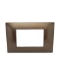Placca 3 Posti Rame M-6003-14 Compatibile Vimar Plana - Tot Electric