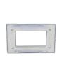 Placca 4 Posti Blu Navy Compatibile Living Light - Tot Electric