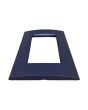 Placca 4 Posti Blu Navy Compatibile Living Light - Tot Electric