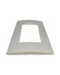 Placca 4 Posti Grigio Chiaro Compatibile Living Light - Tot Electric