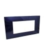 Placca 4 Posti Blu Navy Compatibile Vimar Plana - Tot Electric
