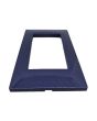 Placca 4 Posti Blu Navy Compatibile Vimar Plana - Tot Electric
