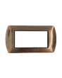 Placca 4 Posti Rame Spazzolato TOT-8804-T-10 per Living International