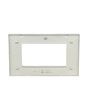Placca 4 Posti Silver Compatibile Living Light - Tot Electric
