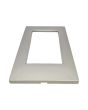 Placca 4 Posti Grigio Chiaro Compatibile Vimar Plana - Tot Electric