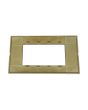 Placca 4 Posti Oro M-6004-12 Compatibile Vimar Plana - Tot Electric