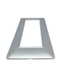 Placca 6 Posti Argento Cromato Compatibile Matix - Tot Electric