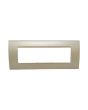 Placca 7 Posti Oro Compatibile Living Light TOT-8007-13 - Tot Electric
