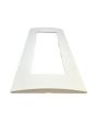 Placca 7 Posti Bianca Compatibile Living Light - Tot Electric